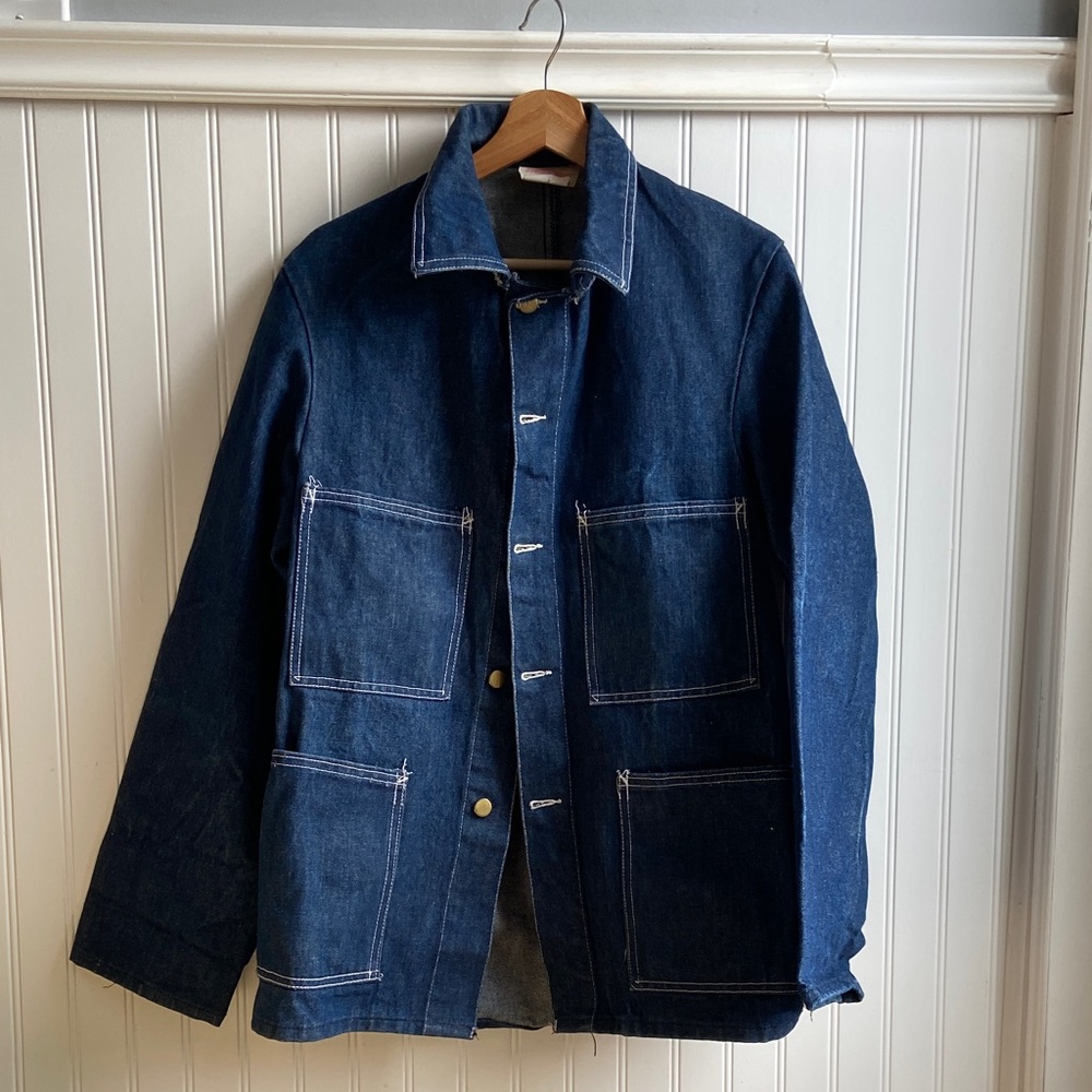 Vintage Denim Chore Coat